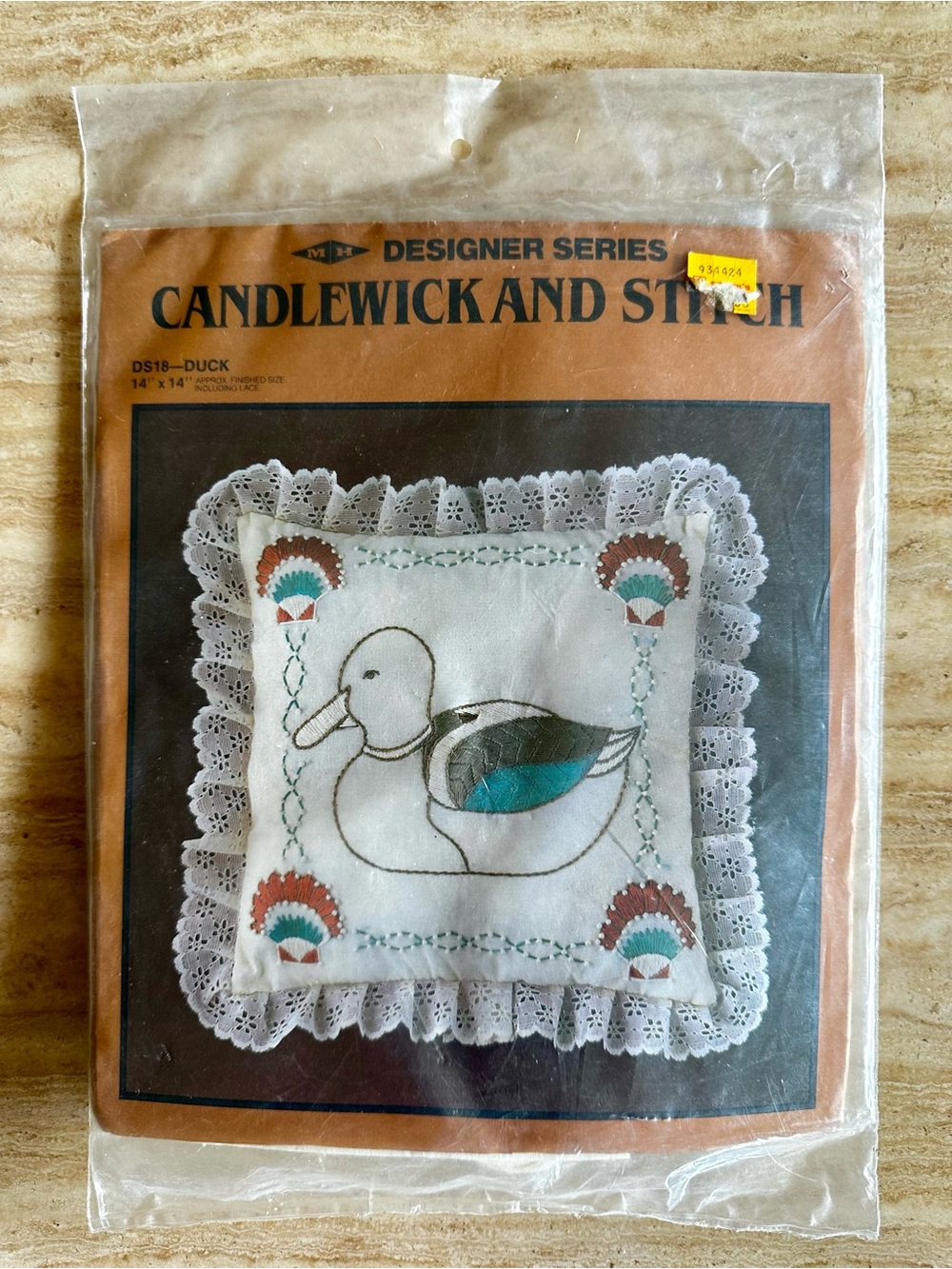 Vintage 1983 Sealed MH Designer Series Candlewick and Stitch Duck Pillow Kit